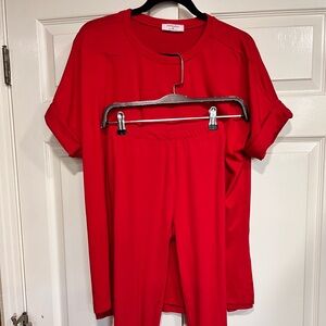 ZENANA Brushed Microfiber Tunic and Leggings Set Size Medium NWOT